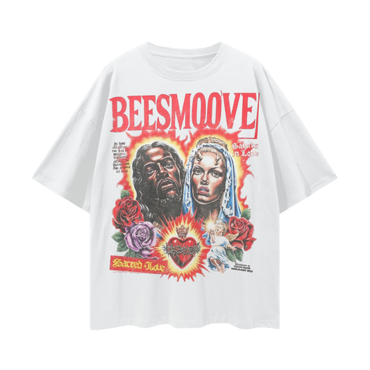 BEESMOOVE Faith Over Fame Loose Drop Shoulder T-Shirt