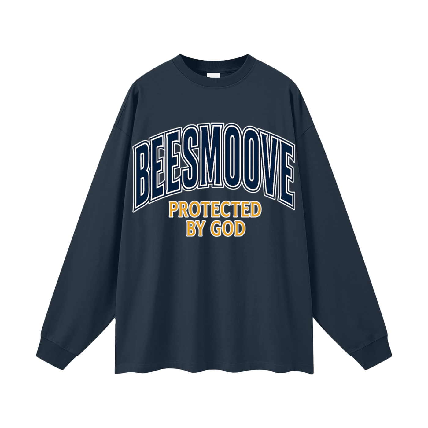 BEESMOOVE Protected by God Oversized Long Sleeve T-Shirt