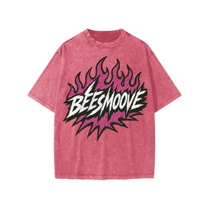 BEESMOOVE Heated Motion Washed Kids' T-shirt - Beesmoove 