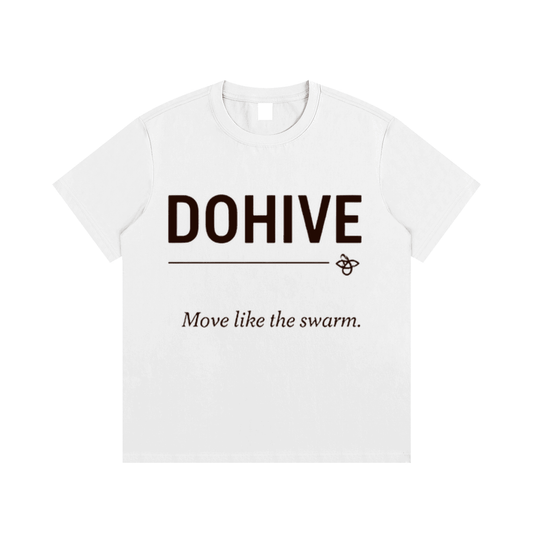 BEESMOOVE Swarm Script Cotton T-Shirt - Beesmoove 