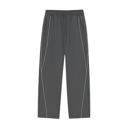 BEESMOOVE DOHIVE v1 Reflection Striped Straight-Leg Sweatpants