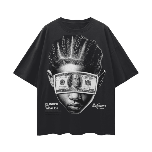 BEESMOOVE Blinded Ambition Streetwear Loose Drop Shoulder T-Shirt - Beesmoove 