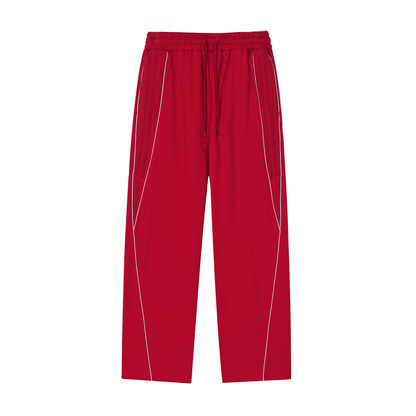 BEESMOOVE DOHIVE v1 Reflection Striped Straight-Leg Sweatpants