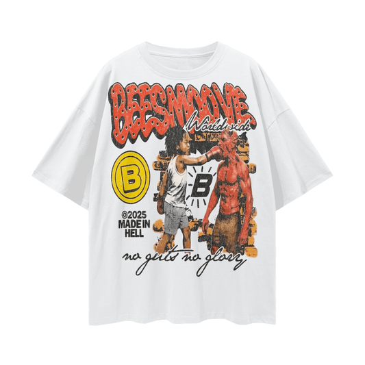 BEESMOOVE knockout Loose Drop Shoulder T-Shirt - Beesmoove 