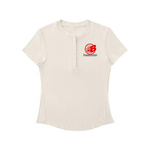 BEESMOOVE Modal Bodycon Henley Shirt - Beesmoove 