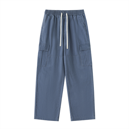 BEESMOOVE Drawstring Waist Straight-Leg Cargo Pants - Beesmoove 
