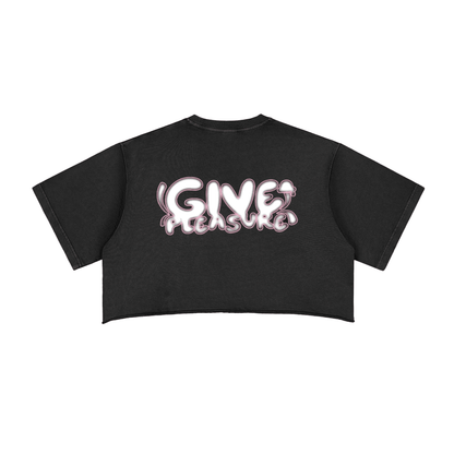BEESMOOVE Pleasure Trip Washed Raw Edge Crop Top - Beesmoove 