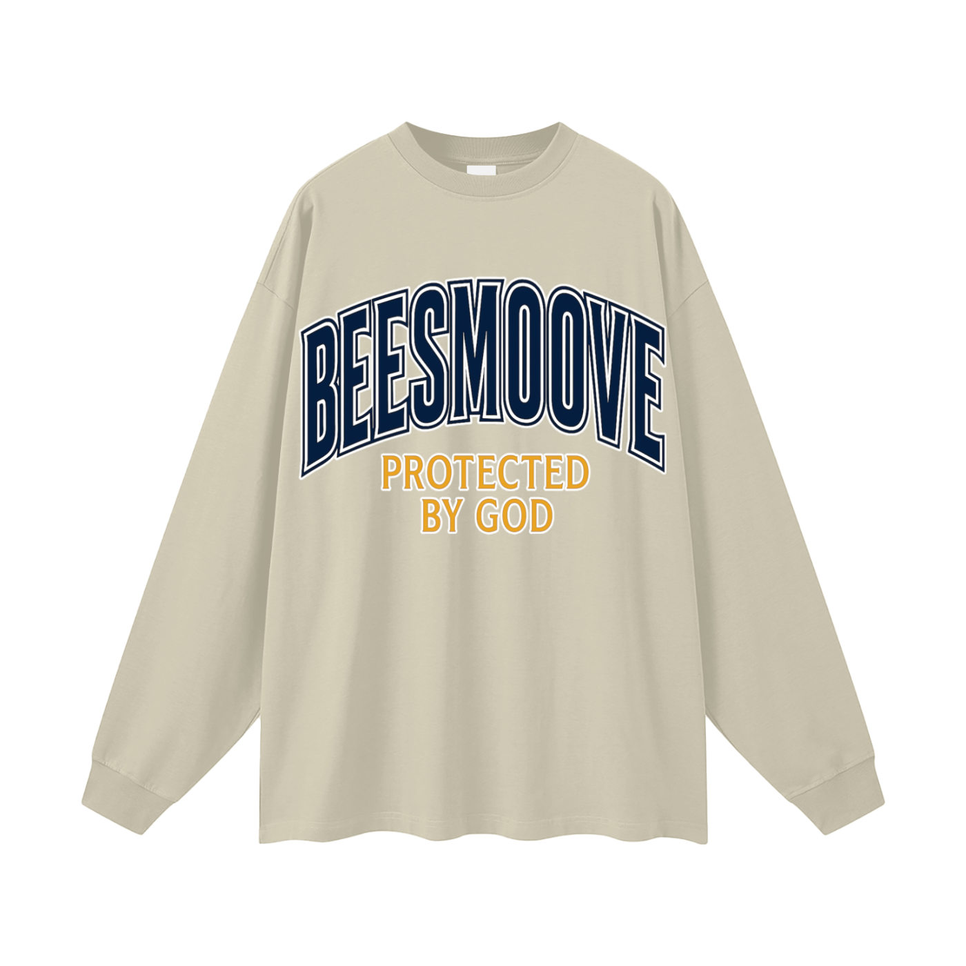 BEESMOOVE Protected by God Oversized Long Sleeve T-Shirt