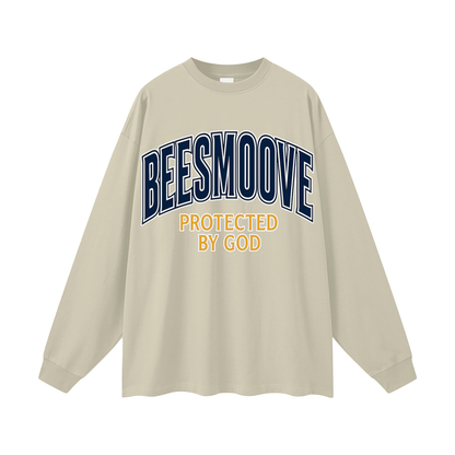 BEESMOOVE Protected by God Oversized Long Sleeve T-Shirt