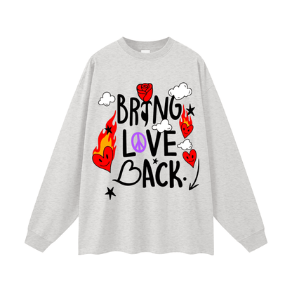 BEESMOOVE Bring Love Back – Flame Heart Edition Long Sleeve Tee - Beesmoove 