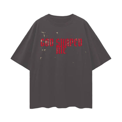 Beesmoove God Shaped Me Drop Shoulder Tee - Beesmoove 