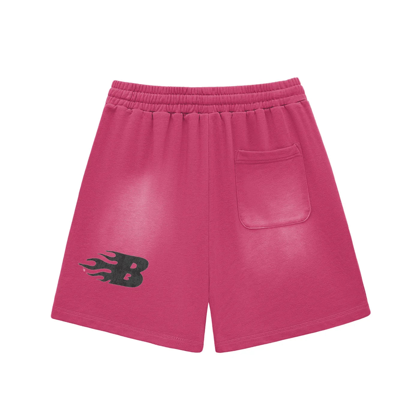 BEESMOOVE the black sheep Sun Fade Raw Edge Cotton Shorts - Beesmoove 