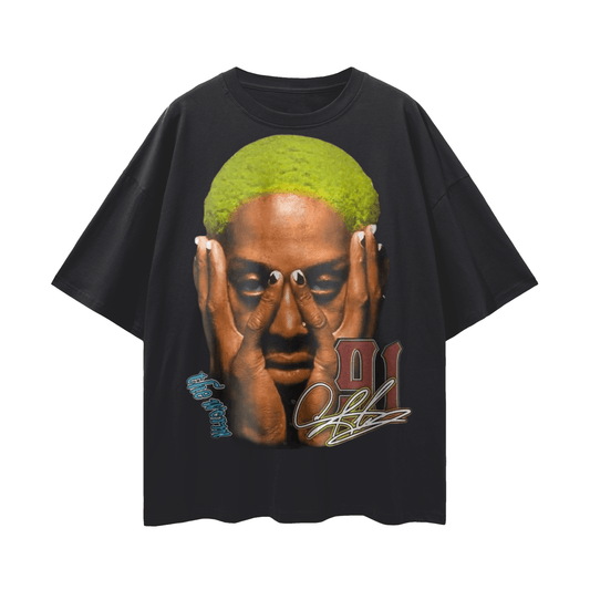 BEESMOOVE Rodman Rage Tee Loose Drop Shoulder T-Shirt - Beesmoove 