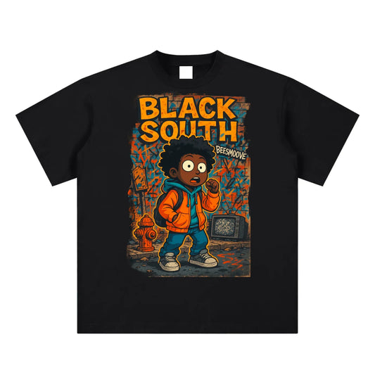 BEESMOOVE BlackSouth Lil Boo vs. The System Cotton T-shirt - Beesmoove 