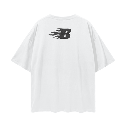 Beesmoove No Risk NO Story 
Oversize Deep Drop Shoulder Tee - Beesmoove 