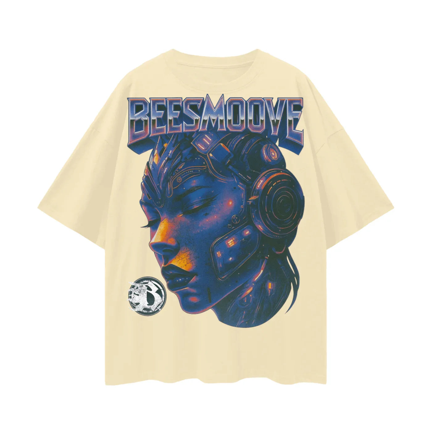 BEESMOOVE Circuit Dreams Oversize Deep Drop Shoulder Tee - Beesmoove 