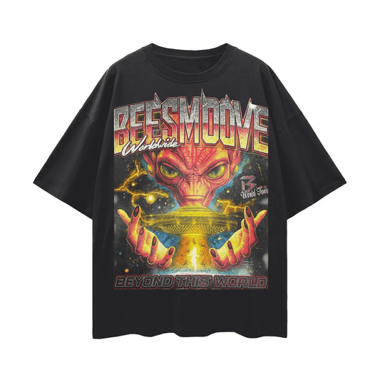 Beesmoove Outta This World Deep Drop Shoulder Tee - Beesmoove 