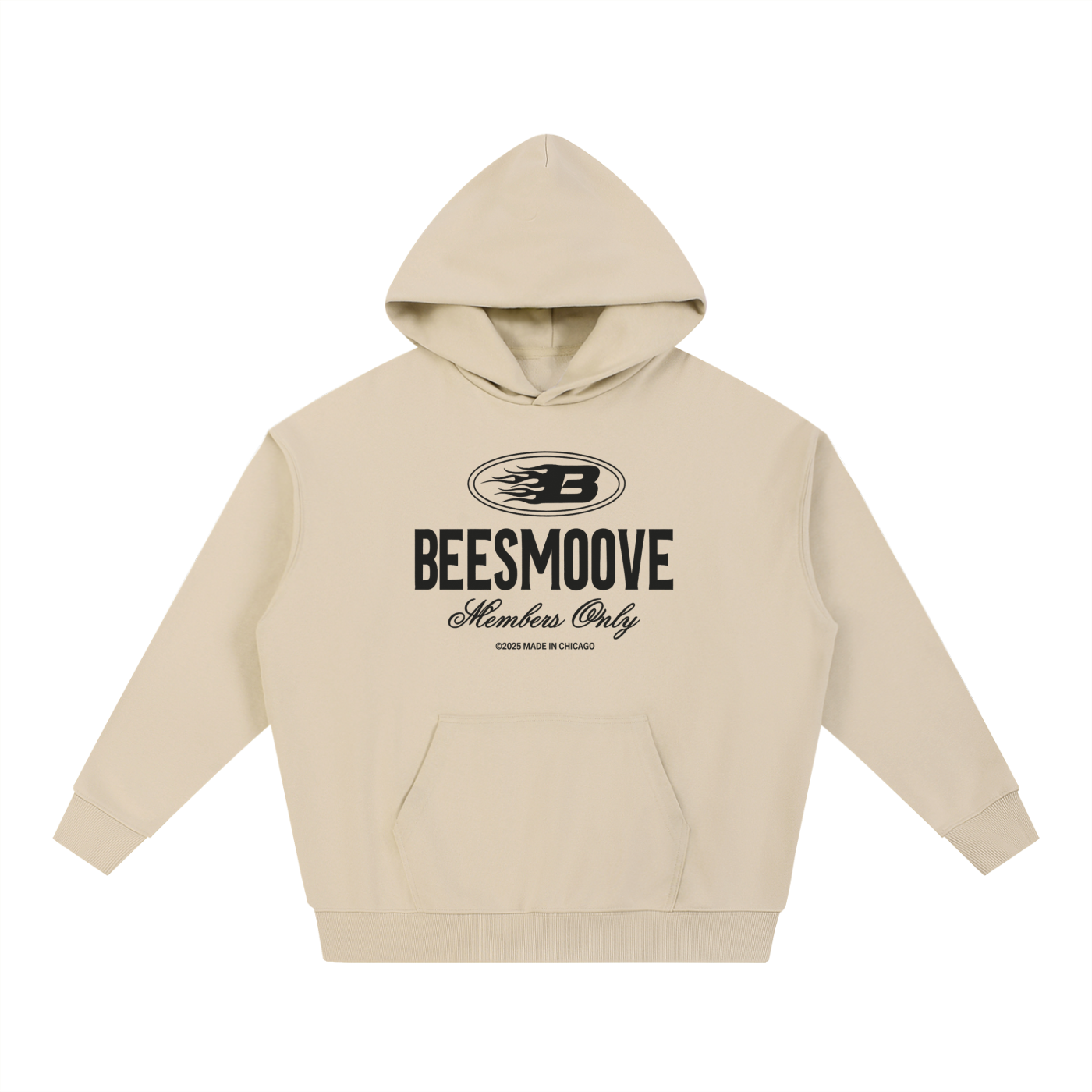 BEESMOOVE Heritage Mark Black Hoodie - Beesmoove 
