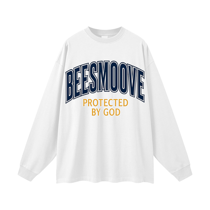 BEESMOOVE Protected by God Oversized Long Sleeve T-Shirt