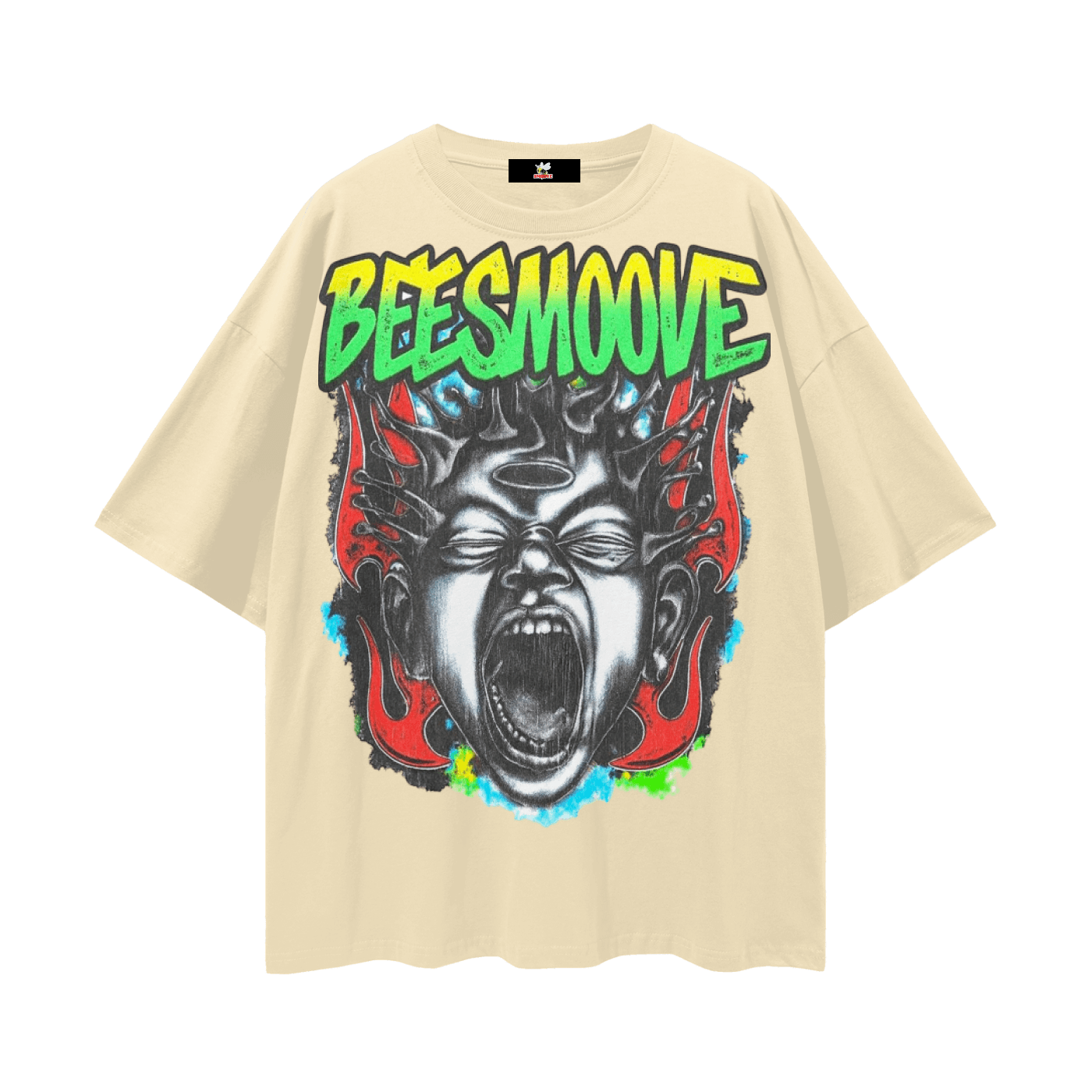 BEESMOOVE Inferno Cry Loose Drop Shoulder T-Shirt - Beesmoove 