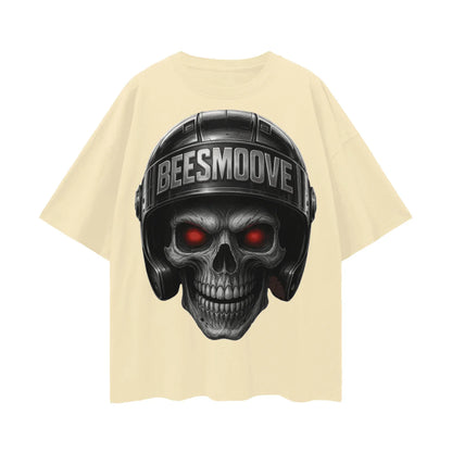 BEESMOOVE Skull Commando Sport Drop Shoulder Tee - Beesmoove 
