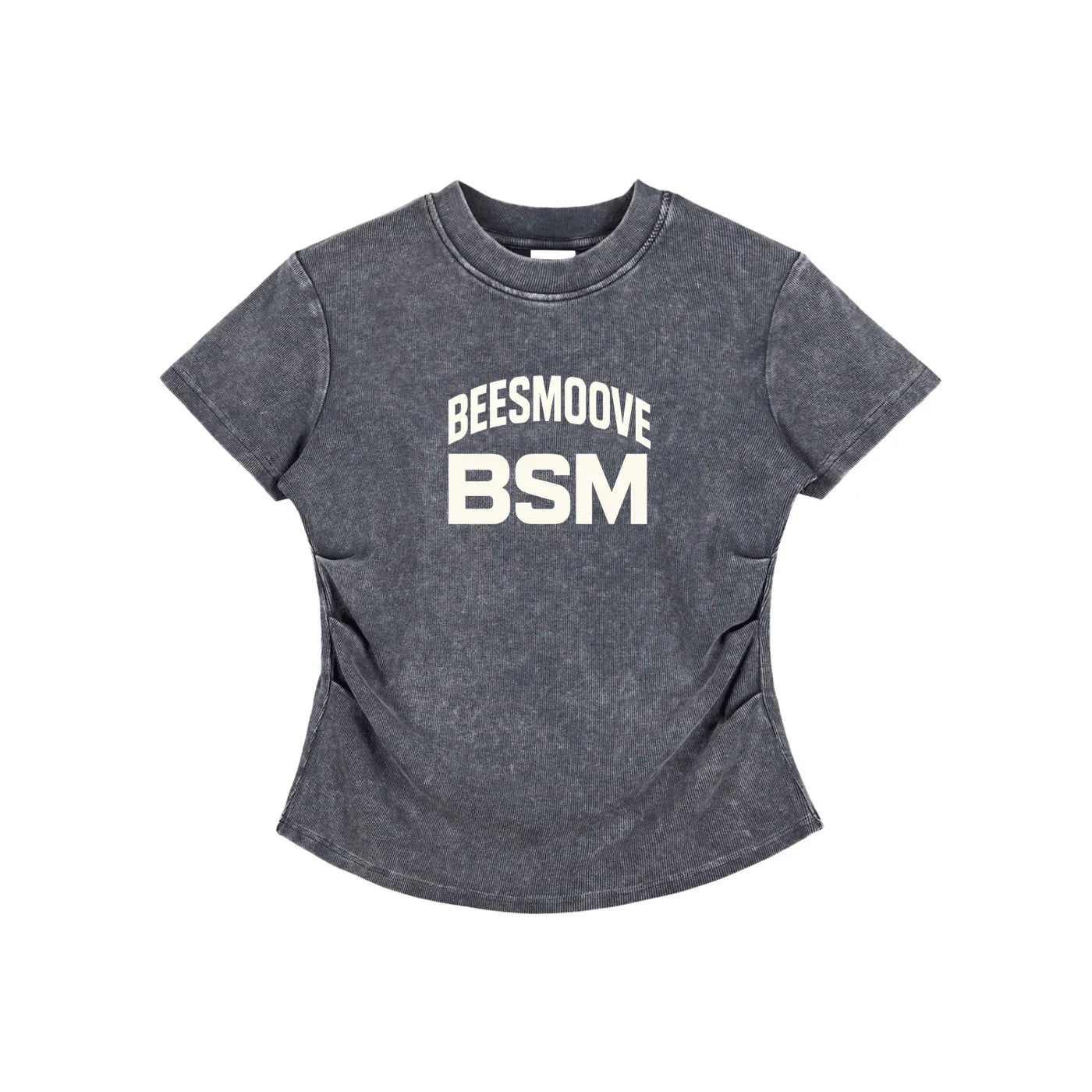 BEESMOOVE Boss Status Mentality Vintaged-Wash Bodycon Cotton Tee - Beesmoove 