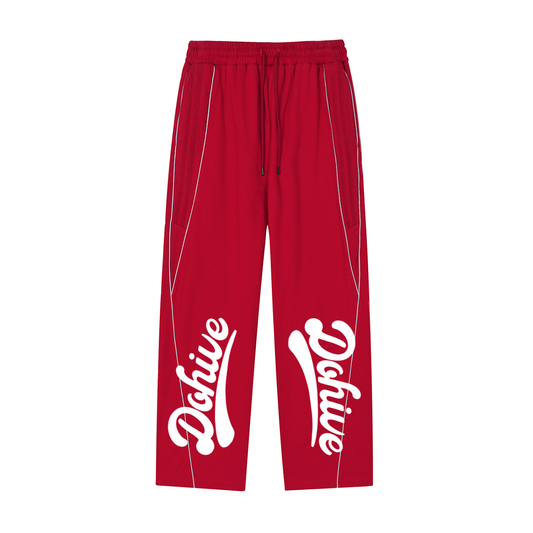 BEESMOOVE DOHIVE Reflection Striped Straight-Leg Sweatpants
