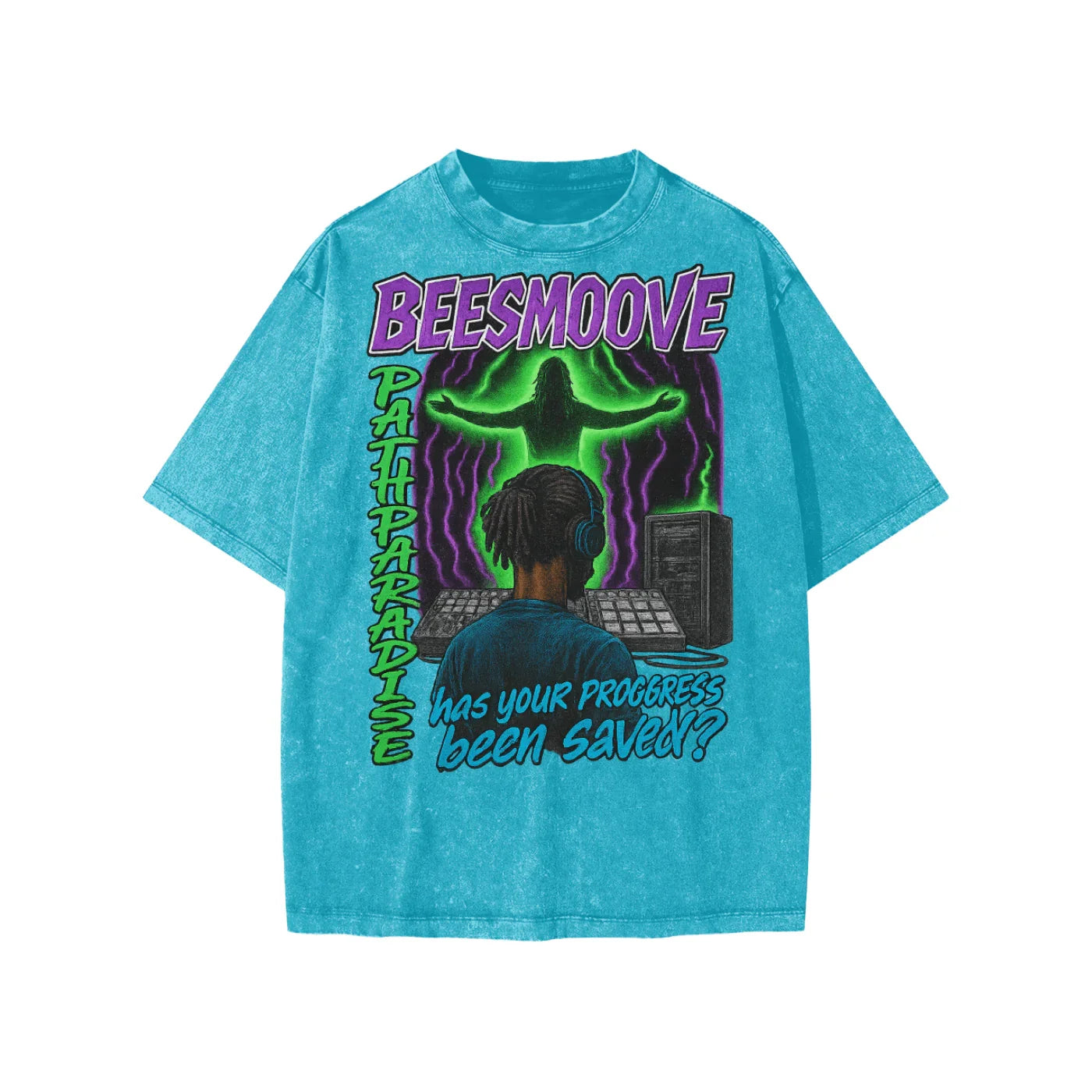 BEESMOOVE Divine upload Washed Kids' T-shirt - Beesmoove 