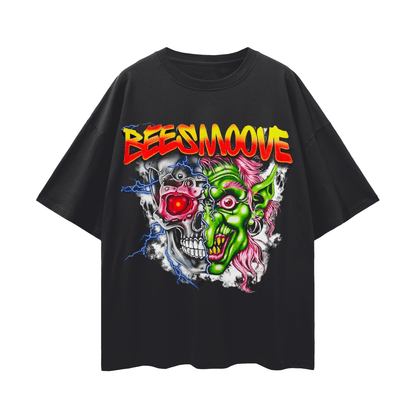 BEESMOOVE Mutant Mind Oversize Deep Drop Shoulder Tee - Beesmoove 