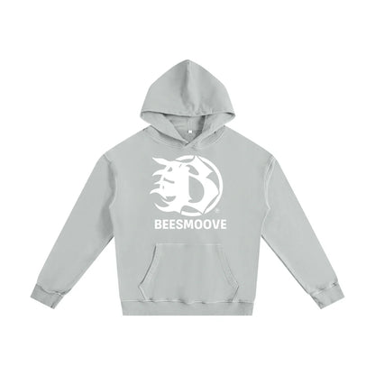 BEESMOOVE Tribal Mark Tee Enzyme Washed Hoodie - Beesmoove 