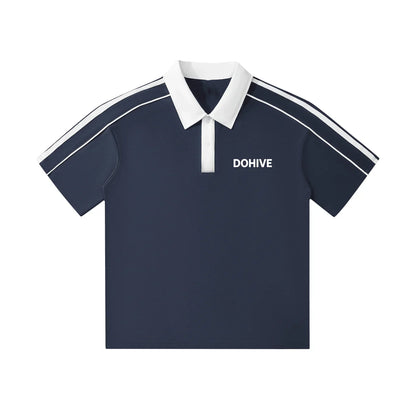 BEESMOOVE DOHIVE Collar Short-Sleeve Polo Shirt - Beesmoove 