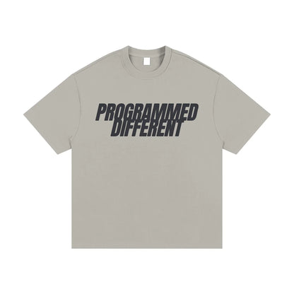 BEESMOOVE PROGRAMMED DIFFERENT Heavyweight Cotton T-Shirt - Beesmoove 