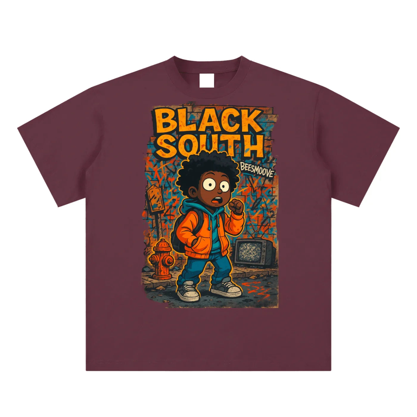 BEESMOOVE BlackSouth Lil Boo vs. The System Cotton T-shirt - Beesmoove 