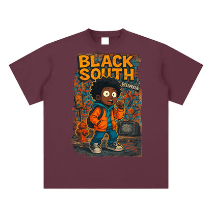 BEESMOOVE BlackSouth Lil Boo vs. The System Cotton T-shirt - Beesmoove 