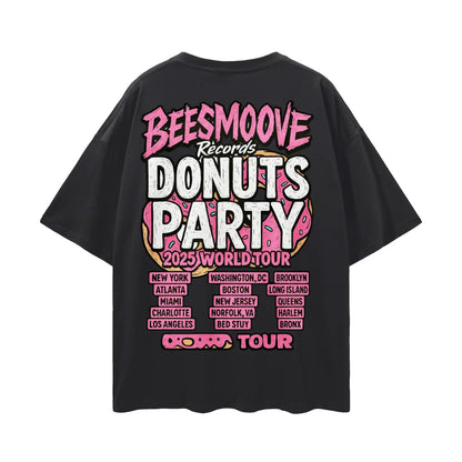 BEESMOOVE THE DONUT TAKEOVER 2025 Oversize Deep Drop Shoulder Tee - Beesmoove 