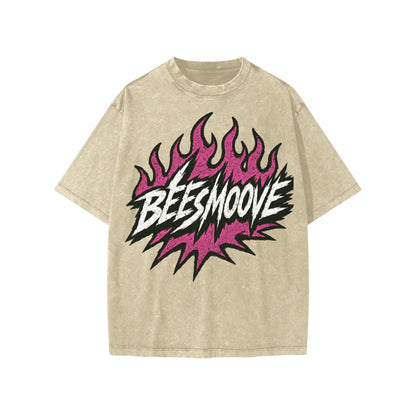 BEESMOOVE Heated Motion Washed Kids' T-shirt - Beesmoove 