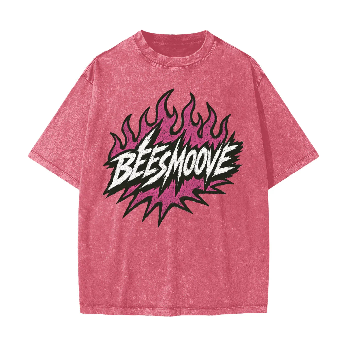 BEESMOOVE Heated Motion Heavyweight Snow Washed T-Shirt - Beesmoove 