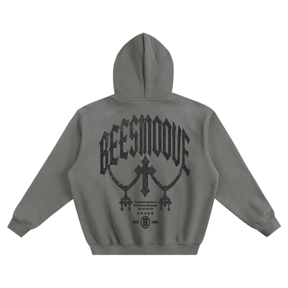 BEESMOOVE Forbidden Power Fleeced Boxy Hoodie - Beesmoove 