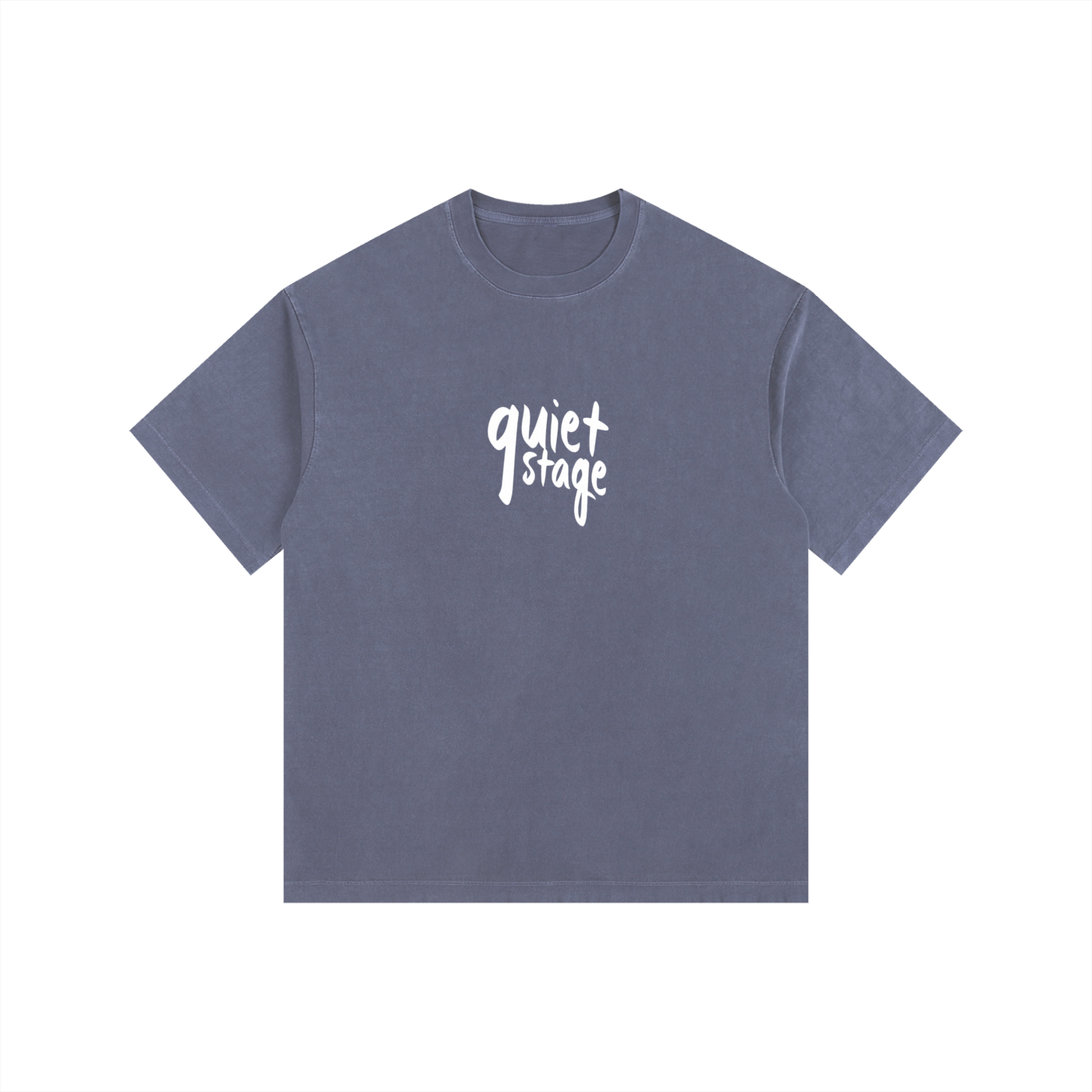 BEESMOOVE quiet stage Vintage Washed Oversized Cotton T-Shirt