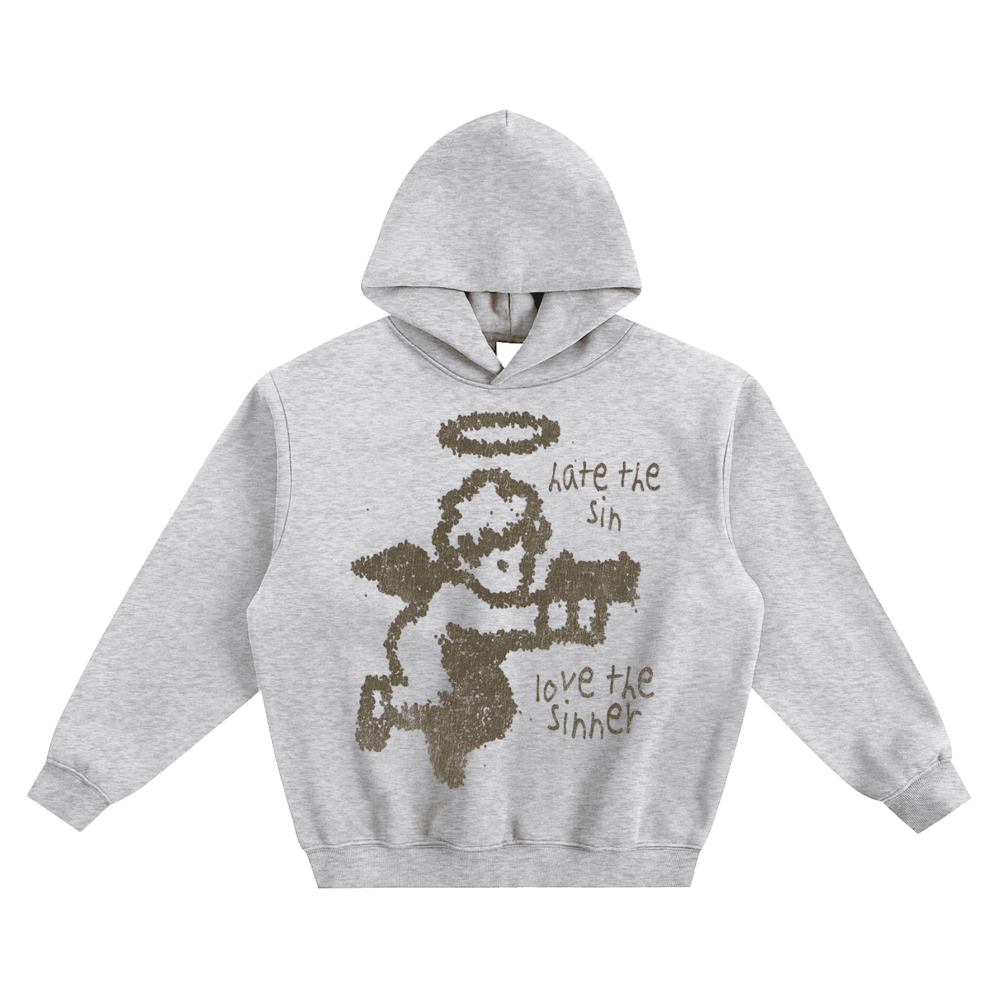 BEESMOOVE Angel’s Crossfire Fleeced Boxy Hoodie - Beesmoove 