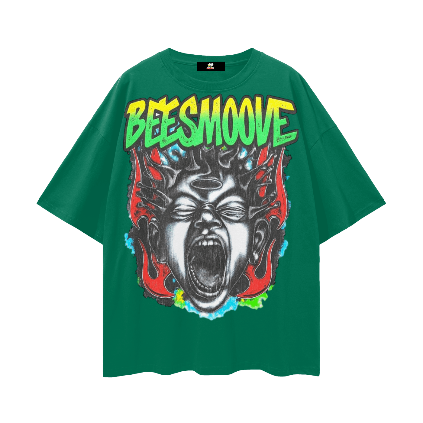BEESMOOVE Inferno Cry Loose Drop Shoulder T-Shirt - Beesmoove 