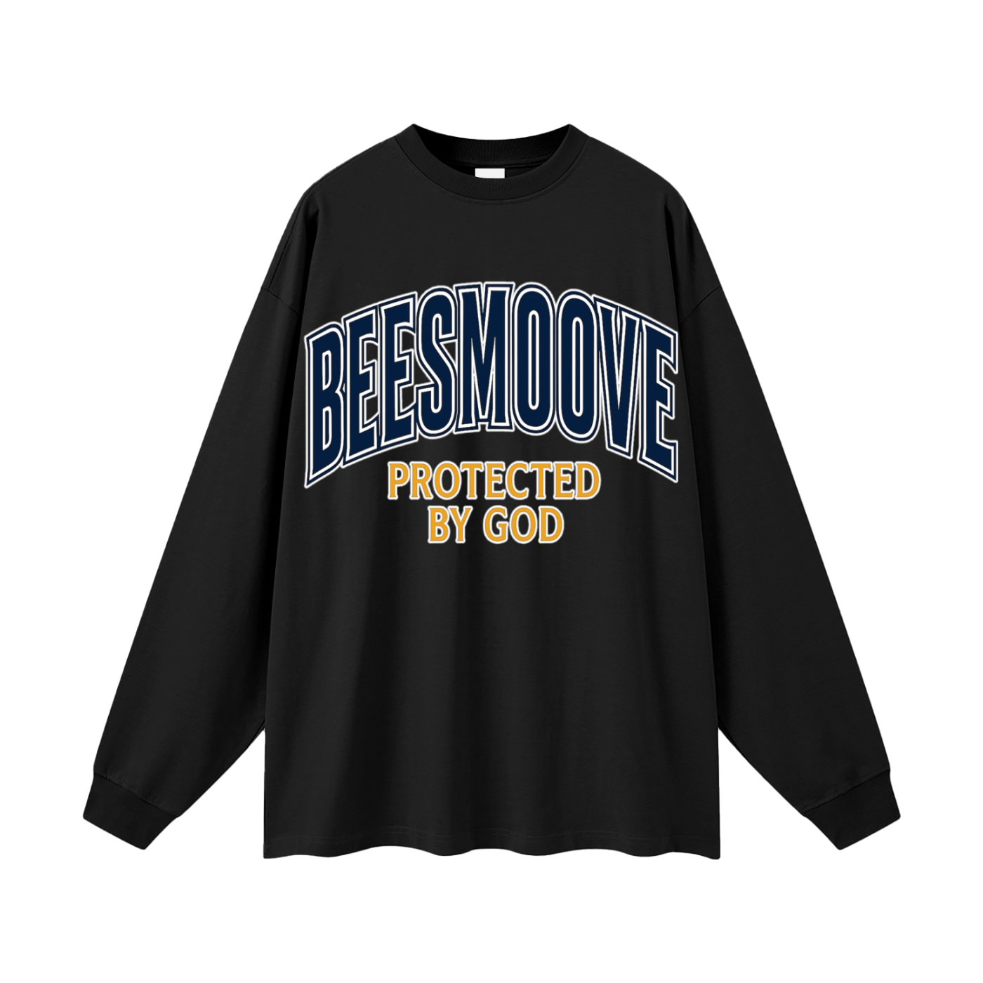 BEESMOOVE Protected by God Oversized Long Sleeve T-Shirt