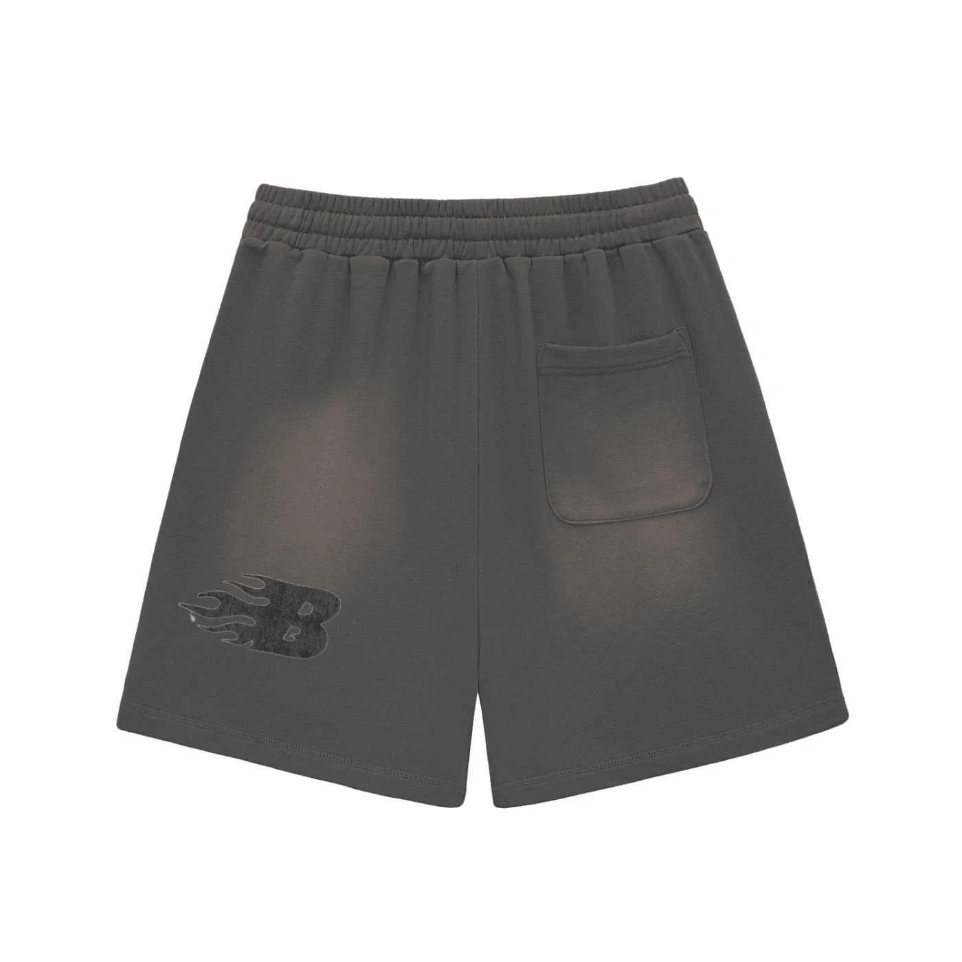 BEESMOOVE the black sheep Sun Fade Raw Edge Cotton Shorts - Beesmoove 