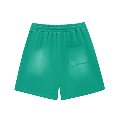 BEESMOOVE DOHIVE Fade Raw Edge Cotton Shorts - Beesmoove 