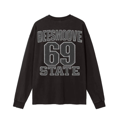 BEESMOOVE Vicious Reign Washed Long Sleeve T-shirt - Beesmoove 