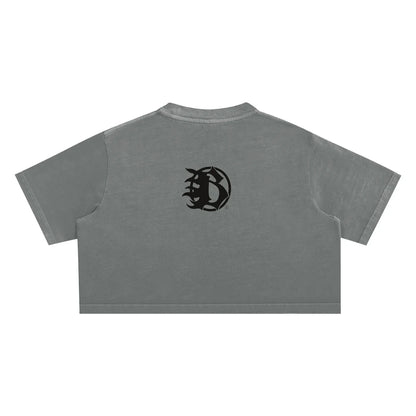 BEESMOOVE BlackSouth Snow Washed Crop Top - Beesmoove 