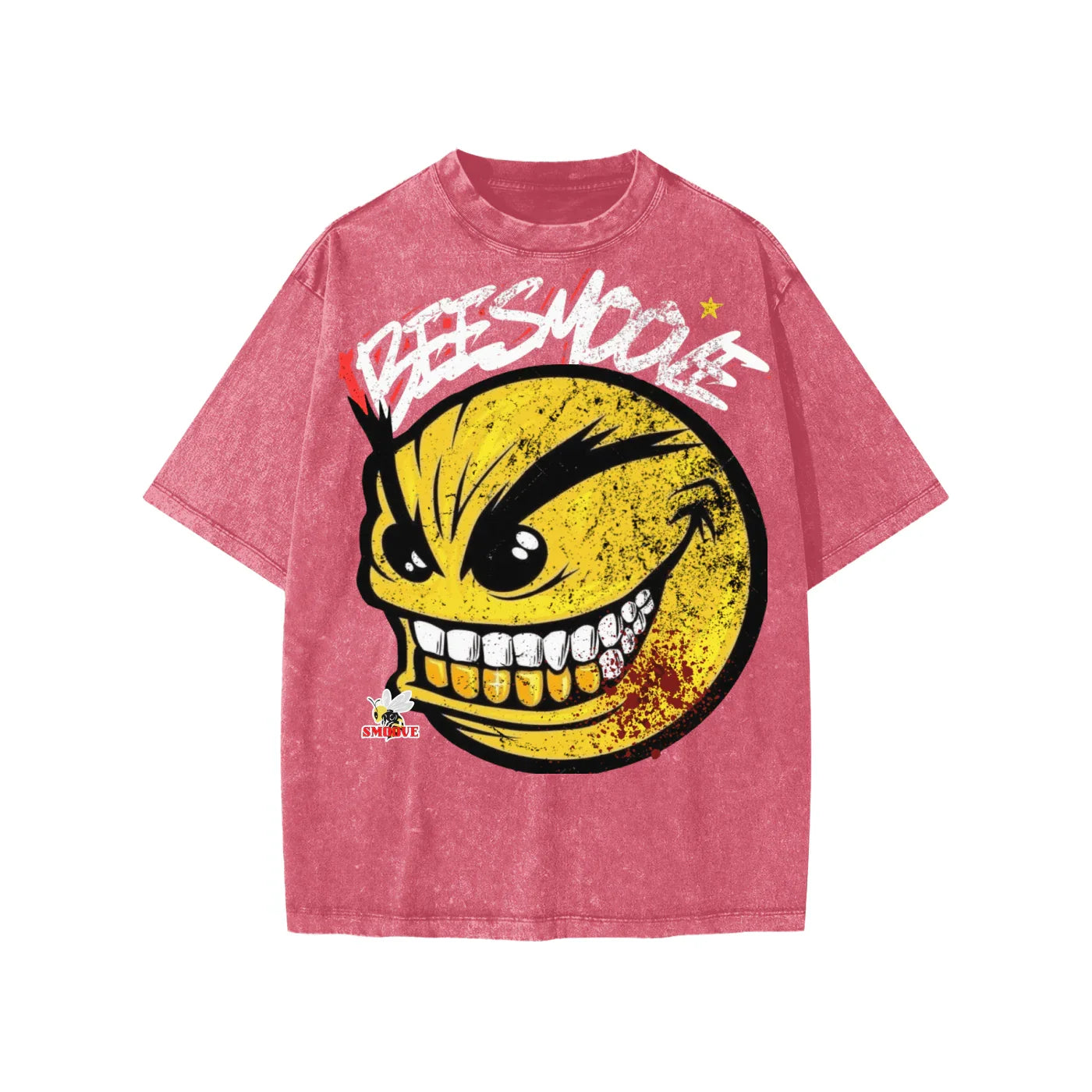 BEESMOOVE The Smoove Smirk
Washed Kids' T-shirt - Beesmoove 