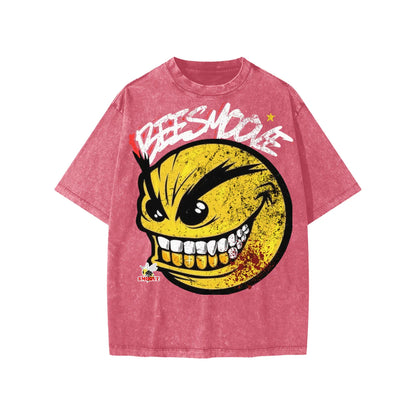 BEESMOOVE The Smoove Smirk
Washed Kids' T-shirt - Beesmoove 