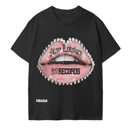 BEESMOOVE Bad day records Seamless Cotton T-Shirt - Beesmoove 