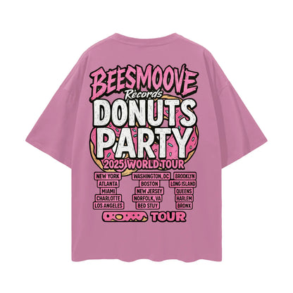 BEESMOOVE THE DONUT TAKEOVER 2025 Oversize Deep Drop Shoulder Tee - Beesmoove 